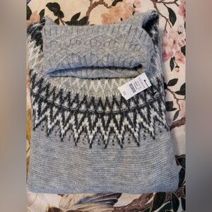 Talbots silver/gray turtleneck sweater